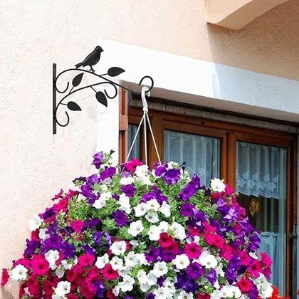 Imaginea din Suport decorativ din metal pentru ghivece de flori suspendate