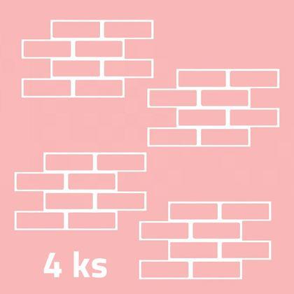 Imaginea din Șabloane pentru perete 4 bucăți - cărămizi