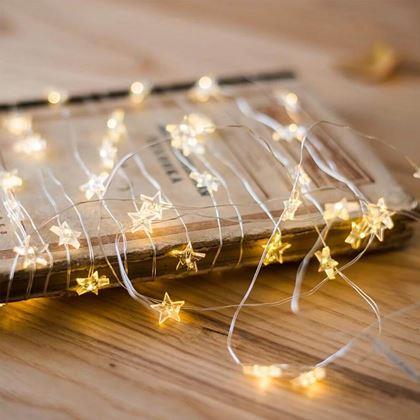 Imaginea din Ghirlandă luminoasă decorativă cu steluțe, 3 m