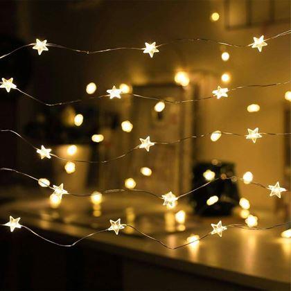 Imaginea din Șir luminos decorativ cu steluțe