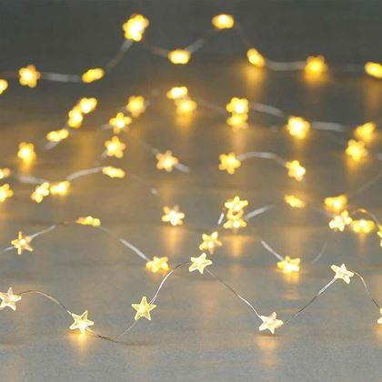 Imaginea din Șir luminos decorativ cu steluțe