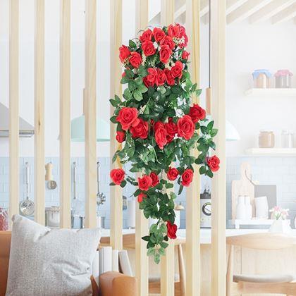 Imaginea din Floare artificială curgătoare 90 cm -  roșie