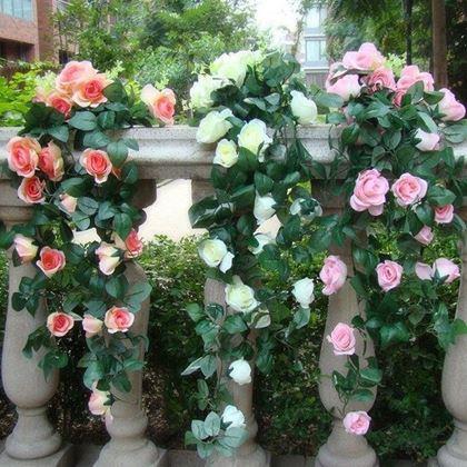 Imaginea din Floare artificială curgătoare 90 cm -  albă