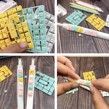 Imaginea din 2 buc. pixuri DIY cu mesaj personalizat