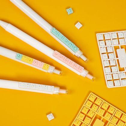 Imaginea din 2 buc. pixuri DIY cu mesaj personalizat