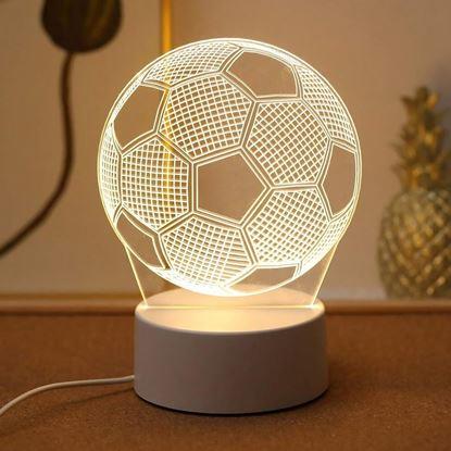 Imaginea Lampă 3D - minge de fotbal
