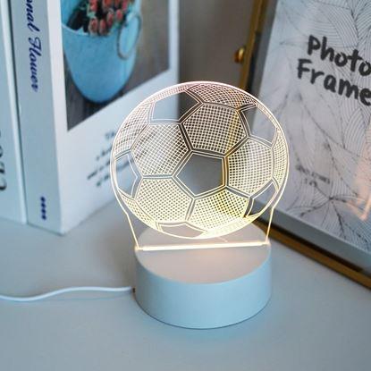 Imaginea Lampă 3D - minge de fotbal