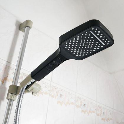 Imaginea din Pară de duș neagră cu 3 moduri de curgere a apei