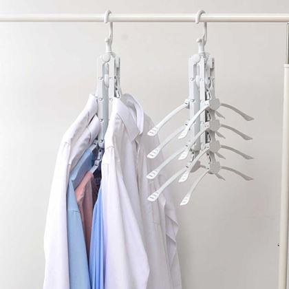 Imaginea din Umeraș multifuncțional și economic pentru dulap cu 8 umerașe