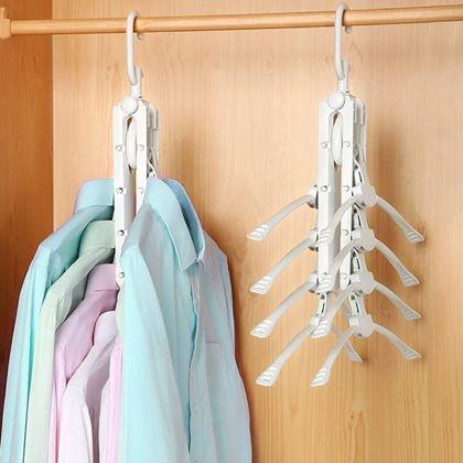 Imaginea din Umeraș multifuncțional și economic pentru dulap cu 8 umerașe