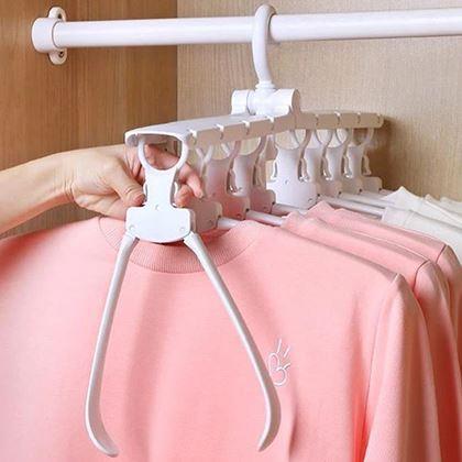 Imaginea din Umeraș multifuncțional și economic pentru dulap cu 8 umerașe