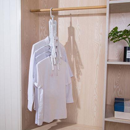 Imaginea din Umeraș multifuncțional și economic pentru dulap cu 8 umerașe