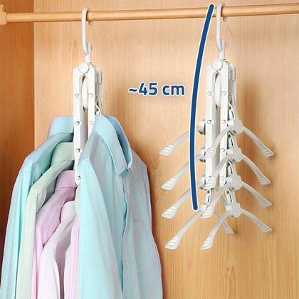 Imaginea din Umeraș multifuncțional și economic pentru dulap cu 8 umerașe