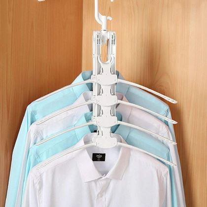 Imaginea din Umeraș multifuncțional și economic pentru dulap cu 8 umerașe