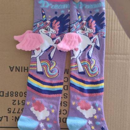 Imaginea din Șosete pentru copii cu unicorni