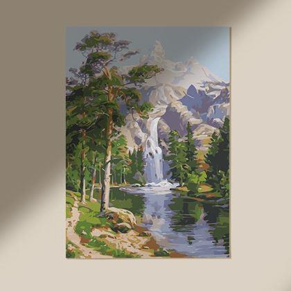 Imaginea din Pictura pe numere, pânză întinsă pe ramă -  pădure