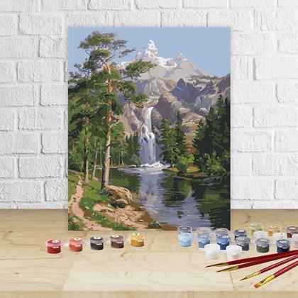 Imaginea din Pictura pe numere, pânză întinsă pe ramă -  pădure