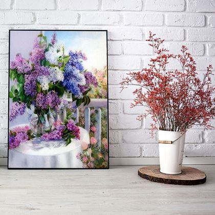 Imaginea din Pictura pe numere, pânză întinsă pe ramă -  liliac