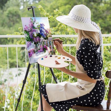 Imaginea din Pictura pe numere, pânză întinsă pe ramă -  liliac