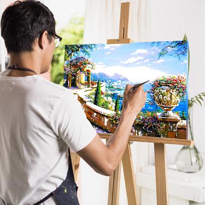 Imaginea din Pictura pe numere, pânză întinsă pe ramă -  mare