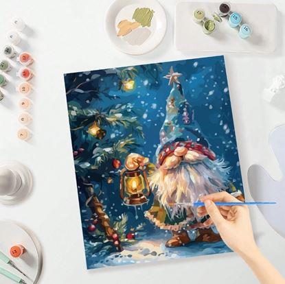 Imaginea Pictura pe numere, pânză întinsă pe ramă