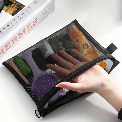 Imaginea din Trusă cosmetică transparentă cu fermoar