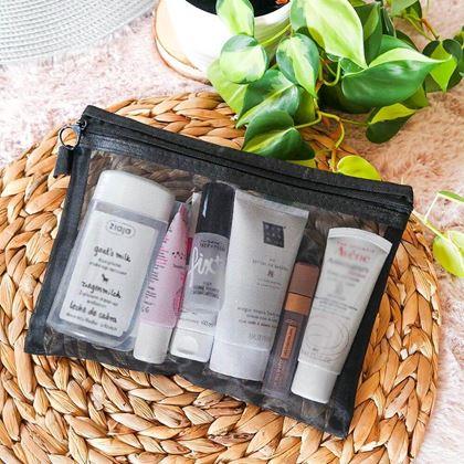 Imaginea din Trusă cosmetică transparentă cu fermoar