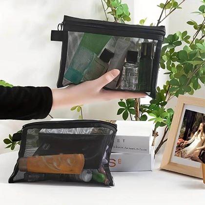 Imaginea din Trusă cosmetică transparentă cu fermoar