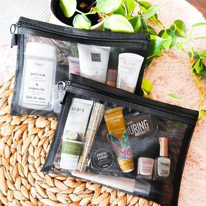 Imaginea din Trusă cosmetică transparentă cu fermoar