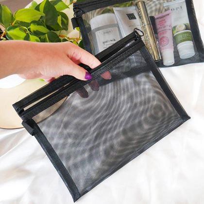 Imaginea din Trusă cosmetică transparentă cu fermoar