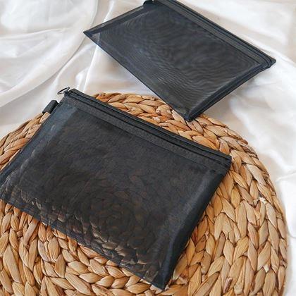 Imaginea din Trusă cosmetică transparentă cu fermoar