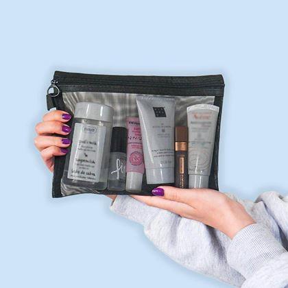 Imaginea din Trusă cosmetică transparentă cu fermoar