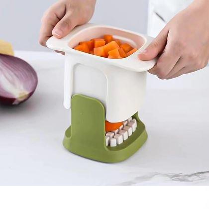 Imaginea din Tocator manual pentru cuburi și cartofi pai