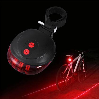 Imaginea din Lumină spate pentru bicicletă cu laser
