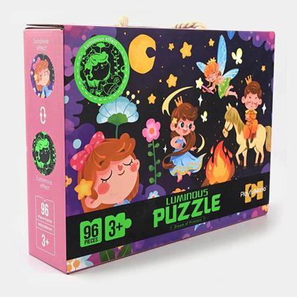 Imaginea din Puzzle pentru copii fosforescente în întuneric, 96 de piese - prințesele