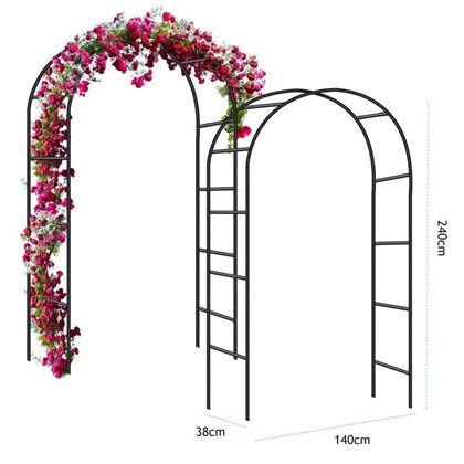 Imaginea din Arc metalic de grădină pentru flori
