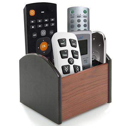 Imaginea din Organizator rotativ din lemn pentru telecomenzi