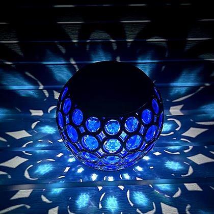 Imaginea din Lampă solară colorată  - albastru