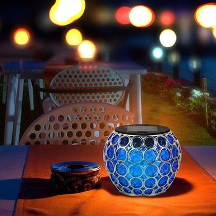 Imaginea din Lampă solară colorată  - albastru