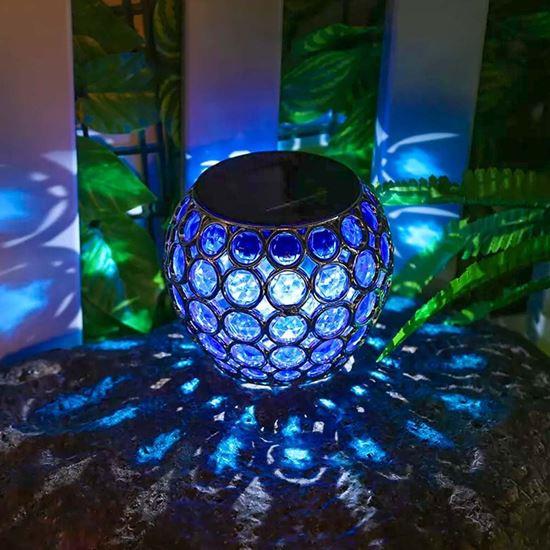 Imaginea din Lampă solară colorată  - albastru