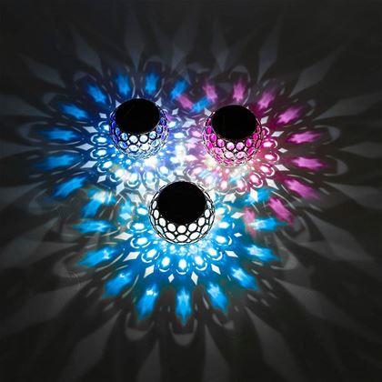 Imaginea din Lampă solară colorată  - roz
