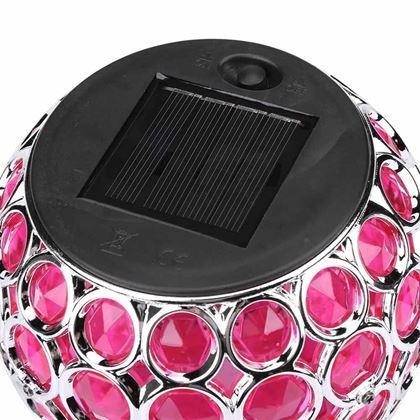 Imaginea din Lampă solară colorată  - roz