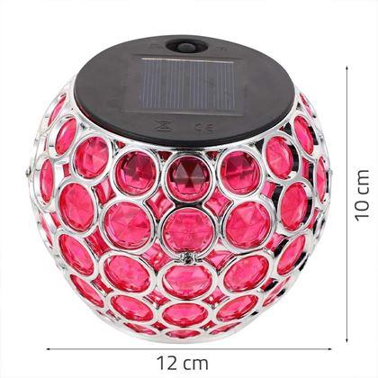 Imaginea din Lampă solară colorată  - roz