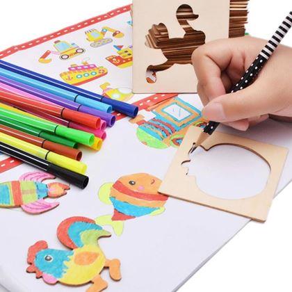Imaginea din Set din lemn pentru desen, 100 bucăți