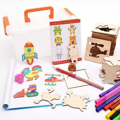 Imaginea din Set din lemn pentru desen, 100 bucăți