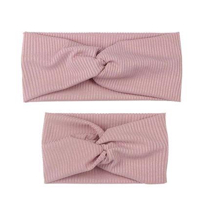 Imaginea din Set 2 bentite - Mama si fiica  -  roz vechi