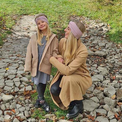 Imaginea din Set 2 bentite - Mama si fiica  -  roz vechi