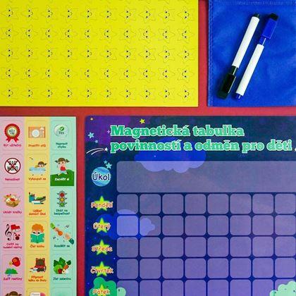 Imaginea din Magnetická tabulka povinností a odměn pro děti