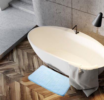 Imaginea din Covoraș de baie antiderapant 40 x 60 cm - albastru