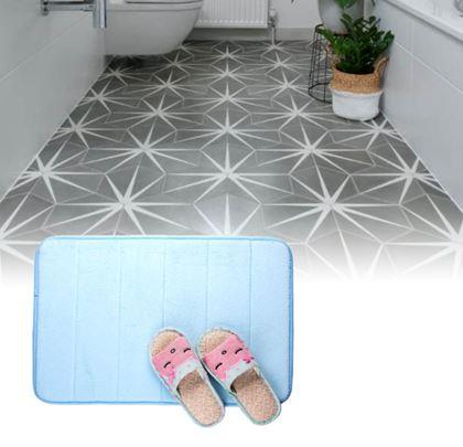 Imaginea din Covoraș de baie antiderapant 40 x 60 cm - albastru